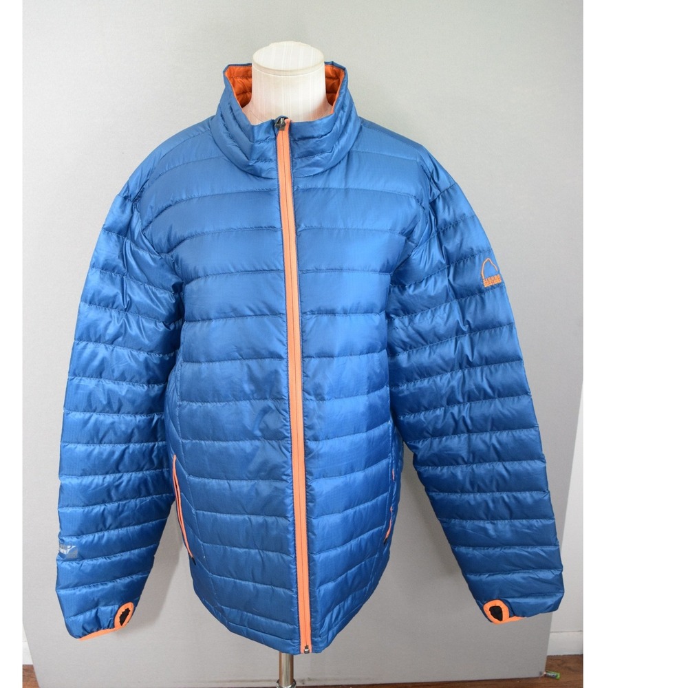 Sierra Designs Gnar Lite Jacket XL Blue Puffer Goose Down 800 Men Outdoor Hiking